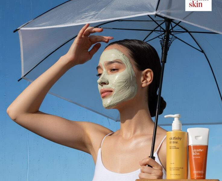 Cosmetology students in Mumbai learning monsoon-proof skin treatments at IICAD, including acne management, fungal infection care, pigmentation treatment, and hydration techniques."