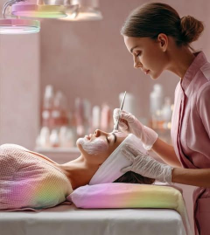 Aesthetic practitioner performing a facial injectable treatment with focus on facial anatomy and patient safety